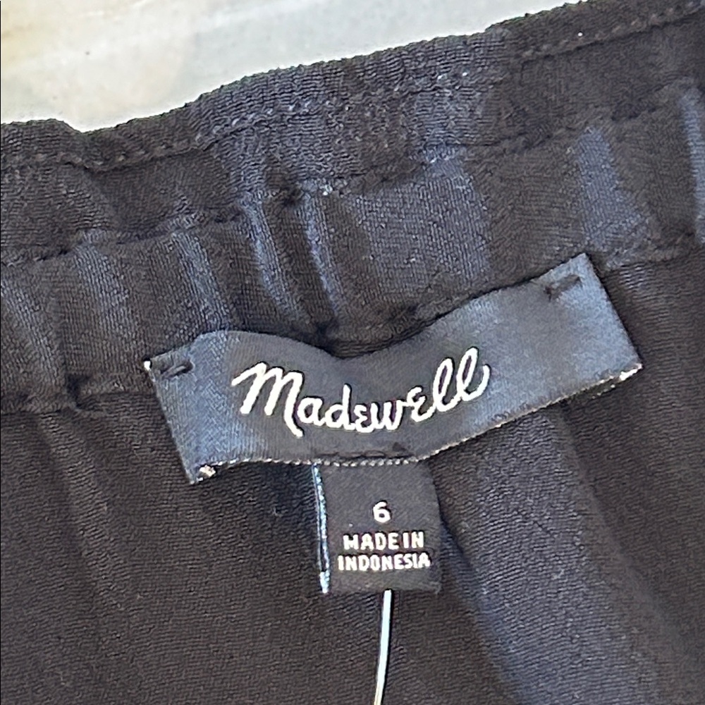 MADEWELL SMOCKED TANK JUMPSUIT WITH POCKETS AND WIDE LEG NEW WITH TAGS SZ 6 - Picture 7 of 15